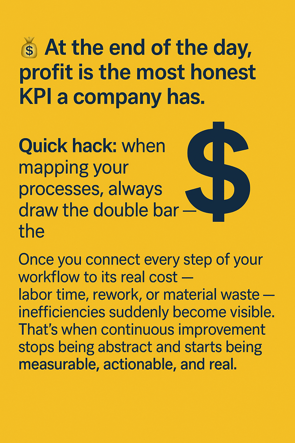 At the end of the day, profit is the most honest KPI a company&nbsp;has.